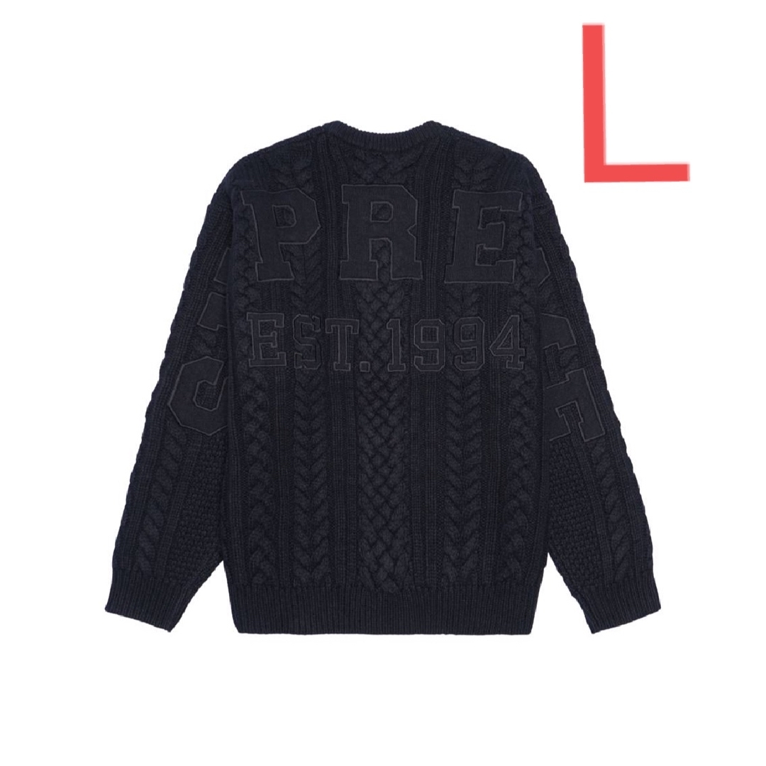 Supreme Applique Cable Knit Sweater Lトップス