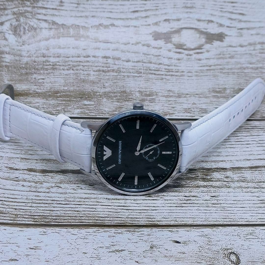 動作品　エンポリオアルマー二　ホワイト　レザー　GA　腕時計　定価5万円PrO腕時計商品一覧