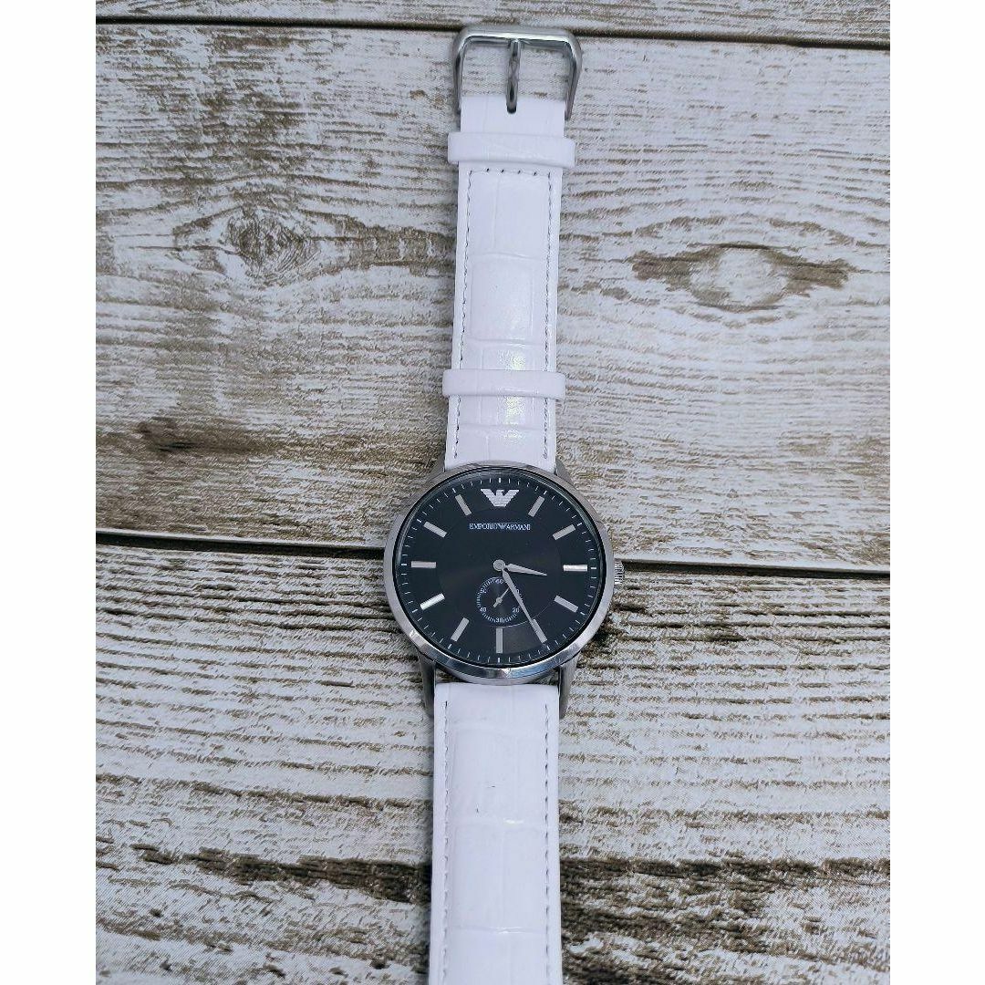 動作品　エンポリオアルマー二　ホワイト　レザー　GA　腕時計　定価5万円PrO腕時計商品一覧