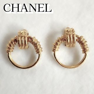 シャネル(CHANEL)の★正規品★CHANELシャネル　フープイヤリング　ヴィンテージ(イヤリング)