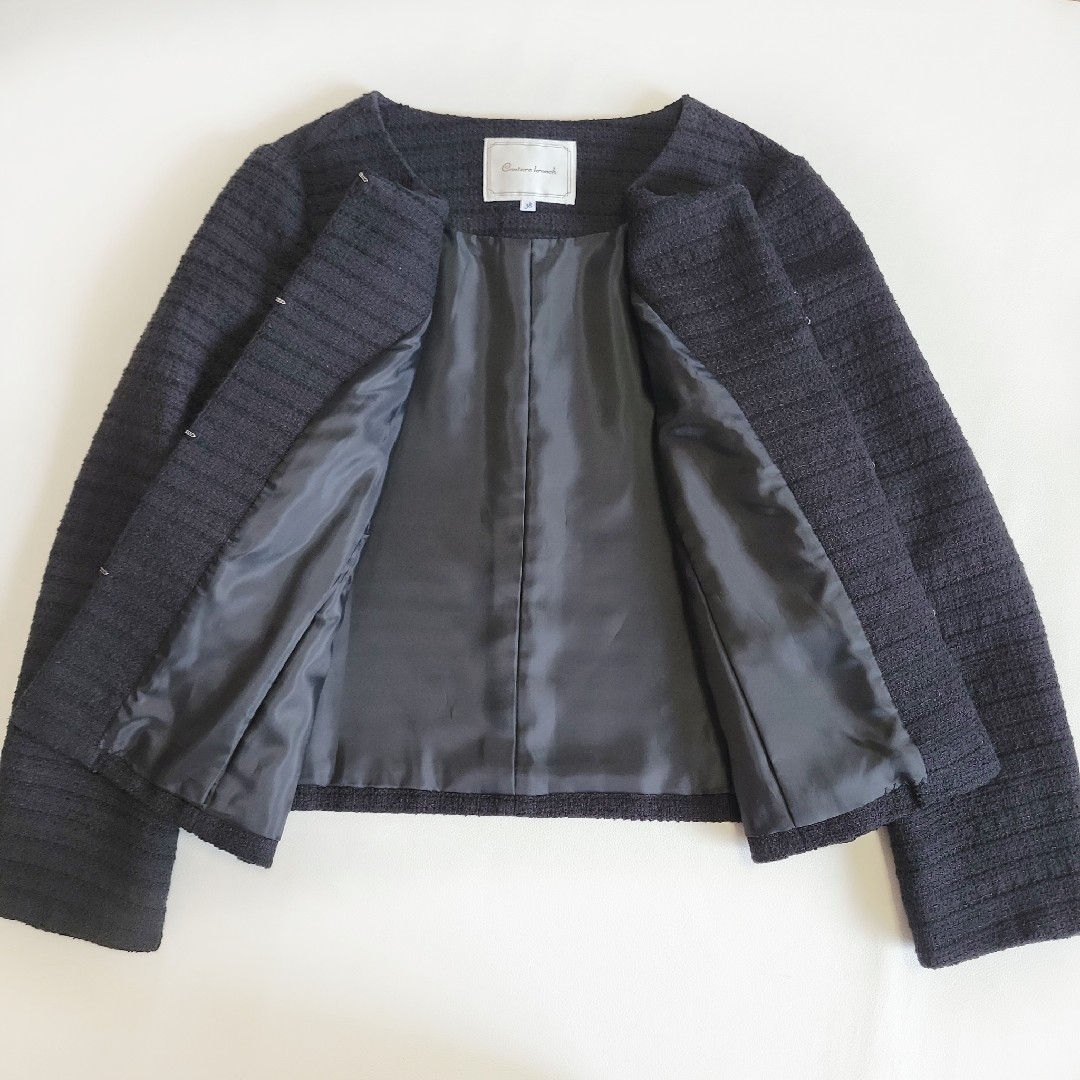 Couture brooch × コムサイズム セレモニースーツ ツイード M スーツ