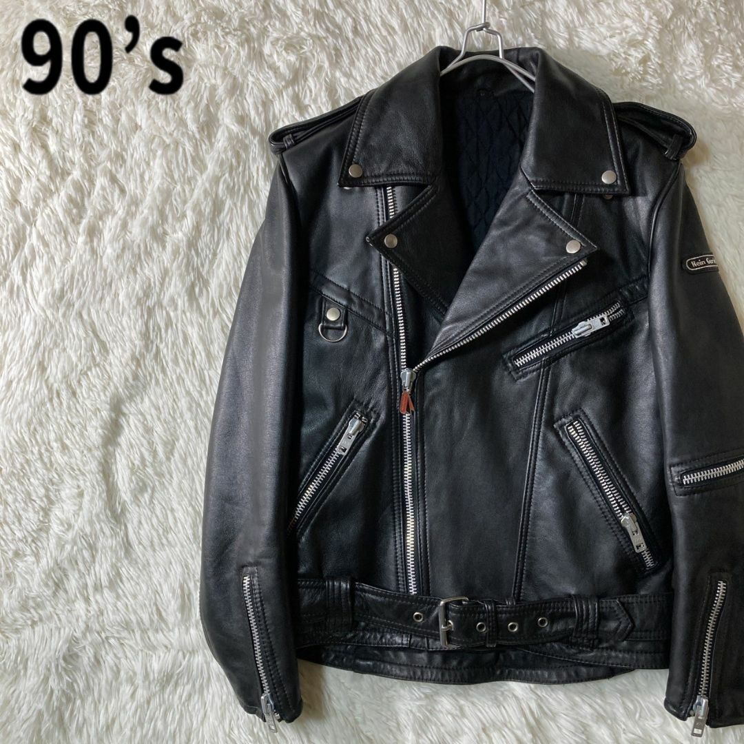 美品 90s Hein Gericke Dカン レザー ダブルライダース Lの通販 美品 90s Hein Gericke Dカン レザー ダブルライダース Lの通販