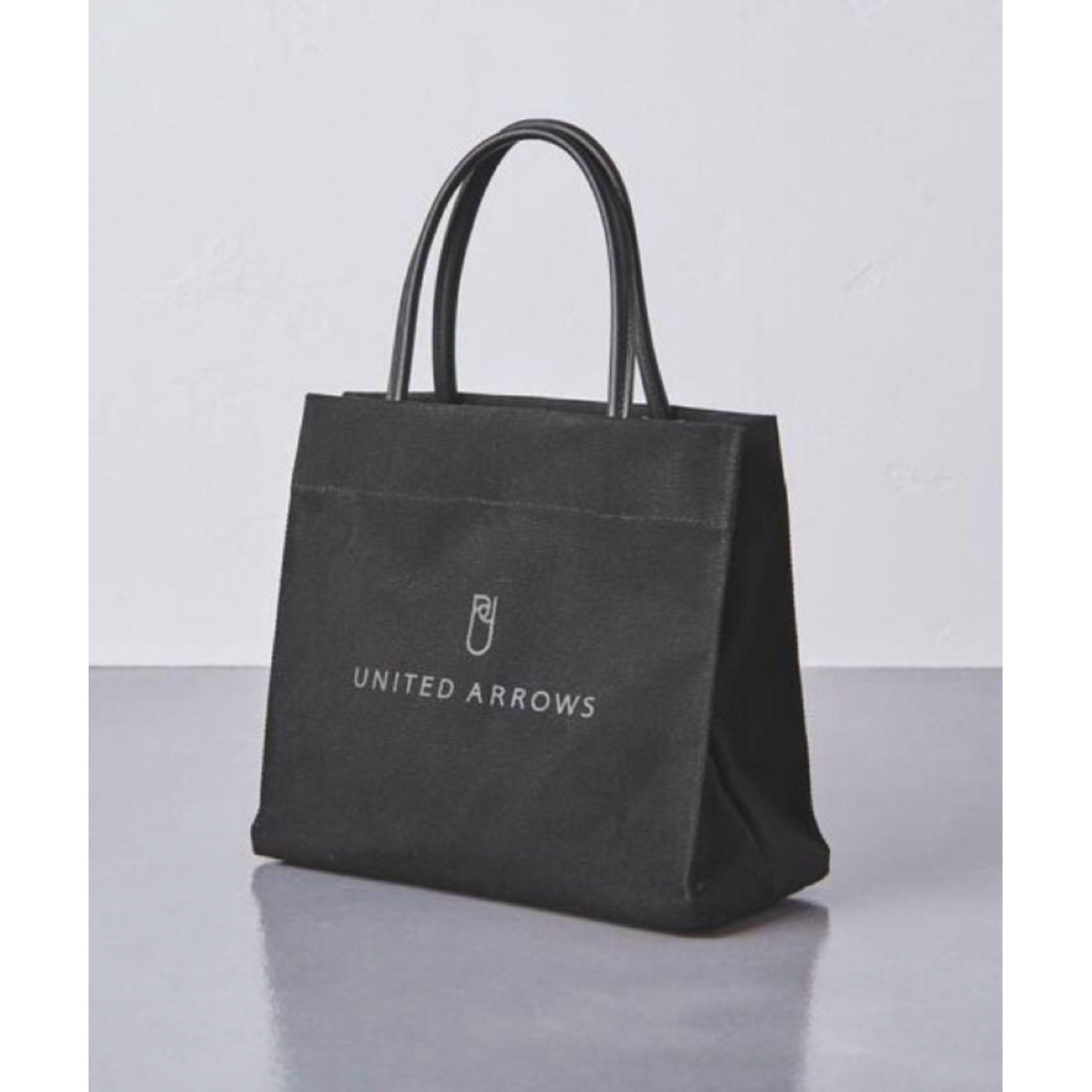 UNITED ARROWS(ユナイテッドアローズ)の【新品未使用】UNITED ARROWS ロゴトートバッグS ブラック レディースのバッグ(トートバッグ)の商品写真