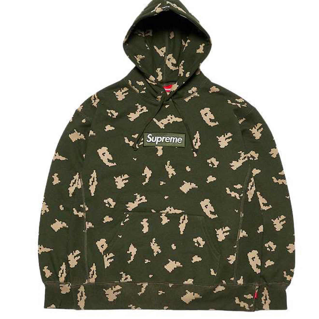 トップスSupreme Box Logo Hooded Olive Camo M