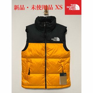 ザノースフェイス(THE NORTH FACE)の【新品】ザ ノースフェイス ヌプシ ダウン ベスト 700 黄色×黒 XS(ダウンベスト)