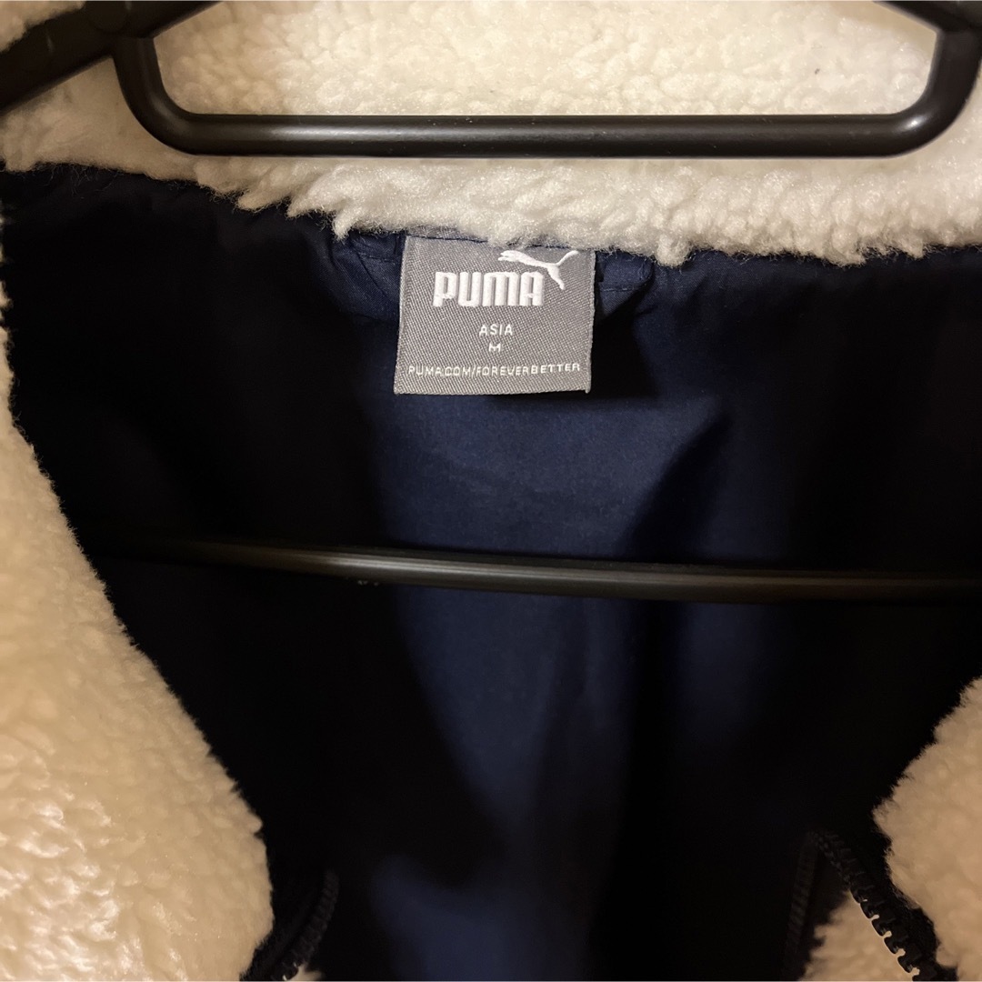 PUMA(プーマ)の【美品】puma ボアジャケット　白　M レディースのジャケット/アウター(ブルゾン)の商品写真