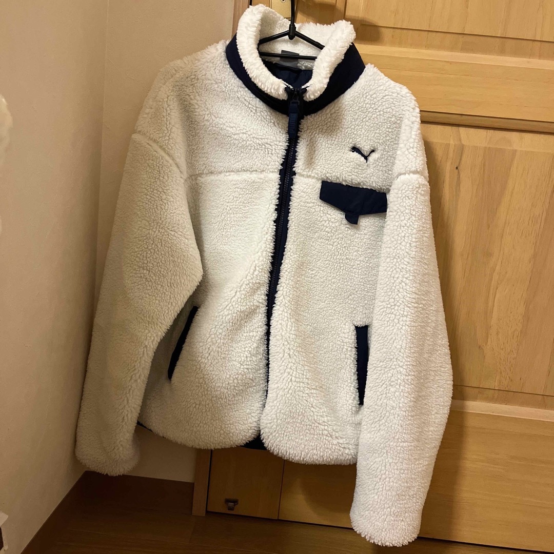 【美品】puma ボアジャケット　白　Mプーマ