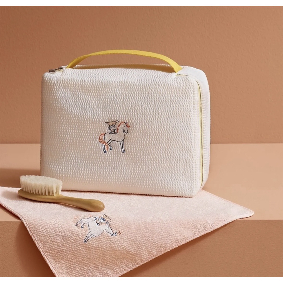 Hermes(エルメス)のHERMES Cabriole swaddling cloth　おくるみガーゼ キッズ/ベビー/マタニティのこども用ファッション小物(おくるみ/ブランケット)の商品写真