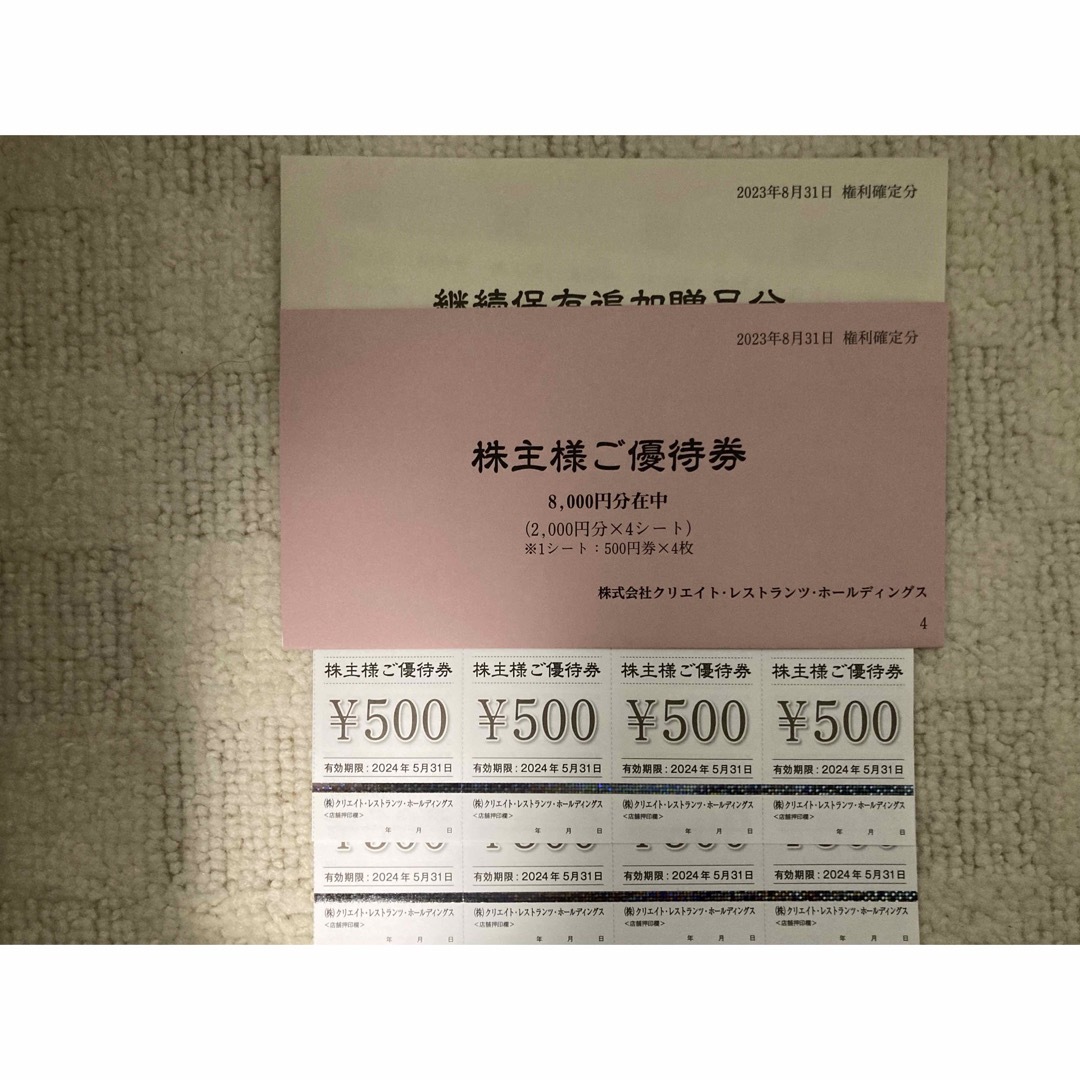 売れ筋商品 クリレス株主優待券14000円分 | plancart.in