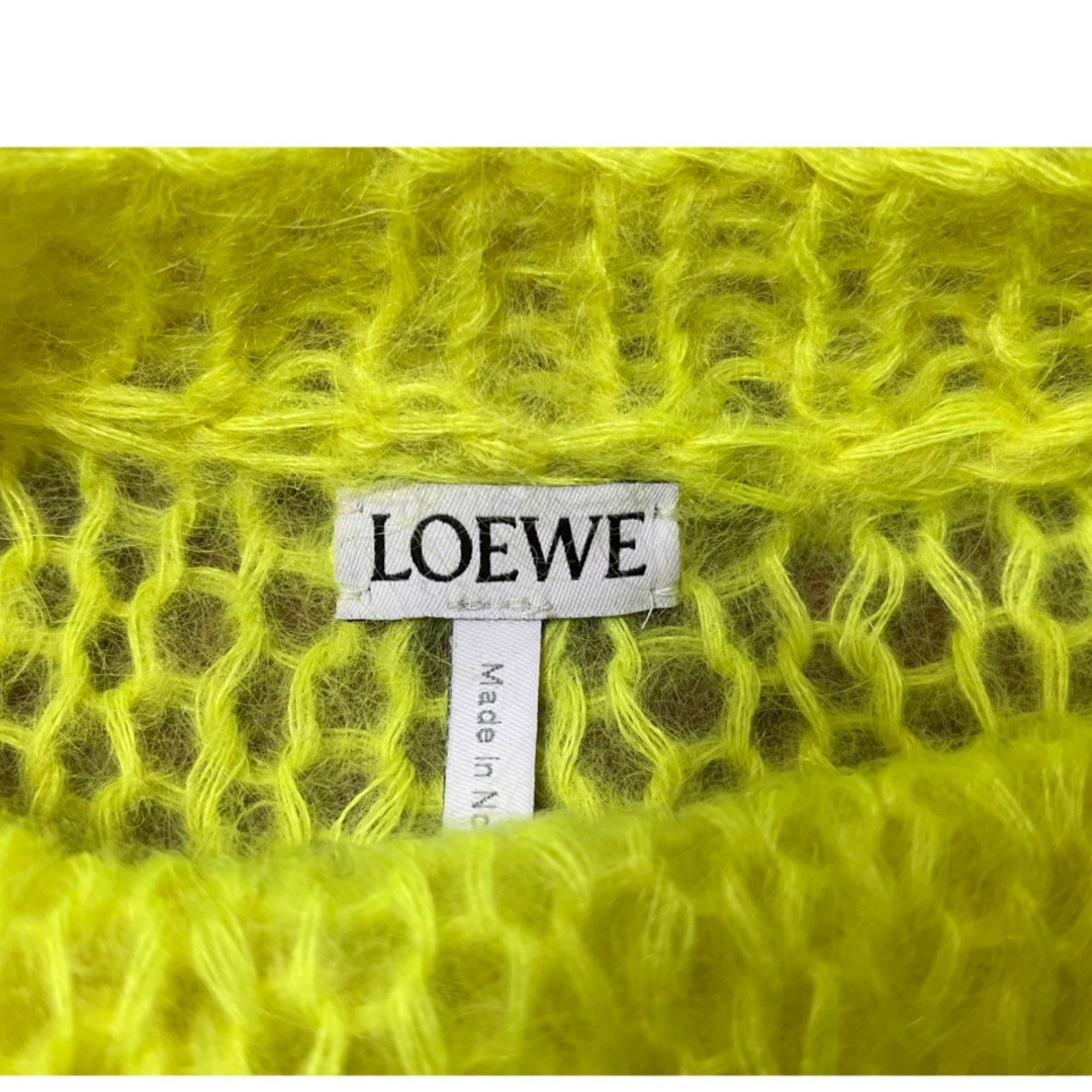 LOEWE(ロエベ)の美品 LOEWE ロエベ モヘア アナグラムセーター イエロー レディースのトップス(ニット/セーター)の商品写真