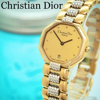 ディオール 腕時計 稼働品 3035 Christian Dior ゴールド小物