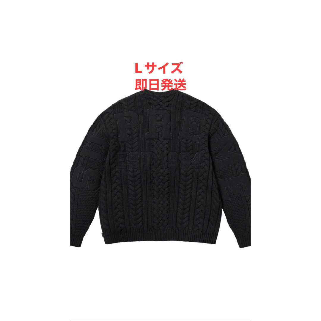 メンズSupreme Applique Cable Knit Sweater