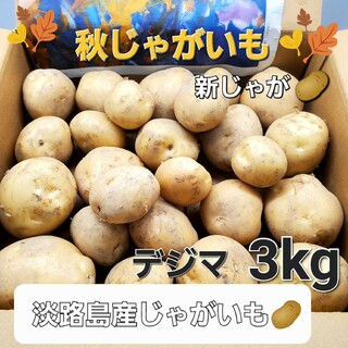 淡路島産秋じゃがいも、デジマ3kg。おまけ付き(野菜)