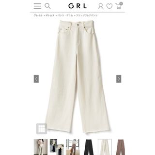 グレイル(GRL)の【新品タグ付き】GRL  フリンジフレアパンツ(デニム/ジーンズ)