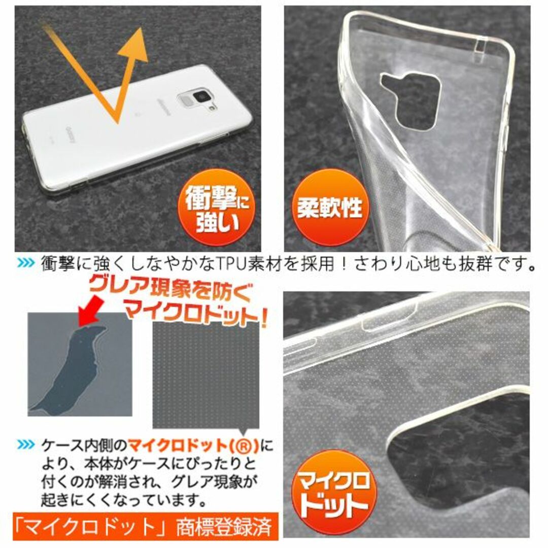 Galaxy(ギャラクシー)の即日発送新品■Galaxy Feel2 SC-02L用ドット加ソフトクリアケース スマホ/家電/カメラのスマホアクセサリー(モバイルケース/カバー)の商品写真