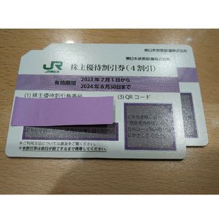 ジェイアール(JR)のJR東日本 株主優待割引券（4割引）2枚(その他)