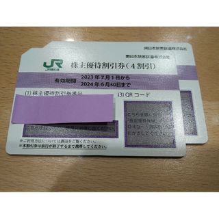 ジェイアール(JR)のJR東日本 株主優待割引券（4割引）2枚(その他)