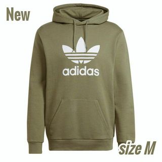 アディダス(adidas)の新品 M adidas originals パーカー カーキ トレフォイル(パーカー)