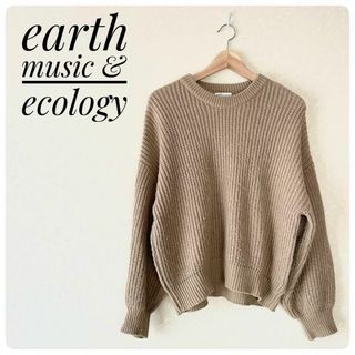 アースミュージックアンドエコロジー(earth music & ecology)の良品‼earth music & ecology　レディースニットセーター　F(ニット/セーター)