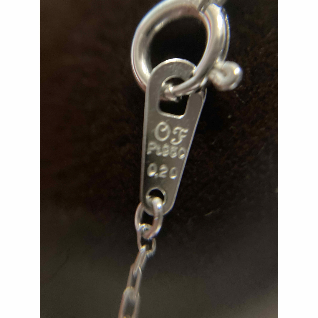 orefice オレフィーチェ  プラチナ　ダイヤ　一粒　0.2ctネックレス　 レディースのアクセサリー(ネックレス)の商品写真