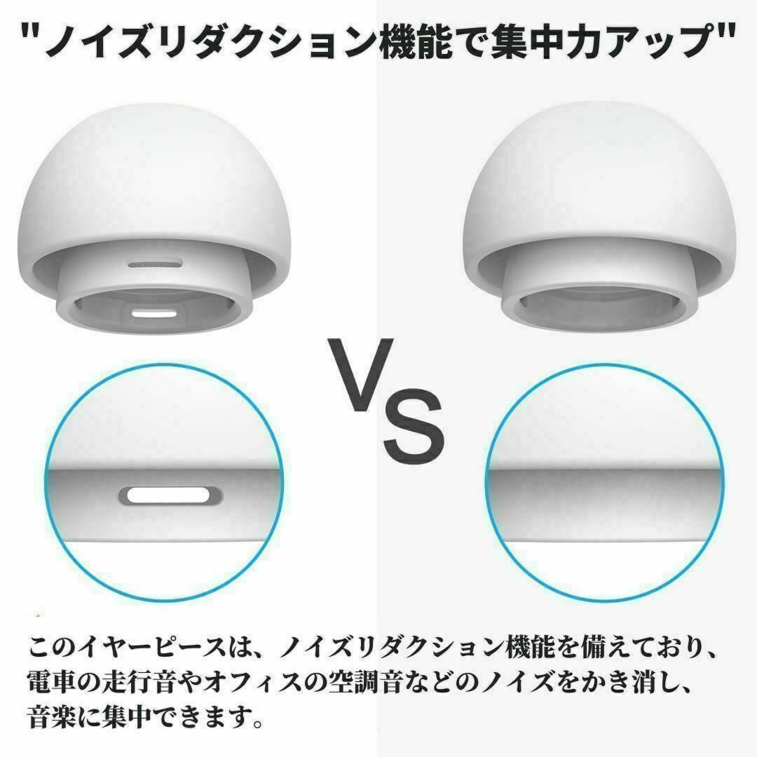 AirPods Pro イヤーピース 交換用 1ペア ブラック イヤーチップ AirPods Pro イヤーピース 交換用 1ペア ブラック イヤーチップ
