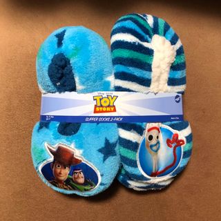 ディズニー(Disney)のもこもこ◆ディズニー トイストーリー スリッパソックス◆ルームシューズ キッズ(スリッパ)