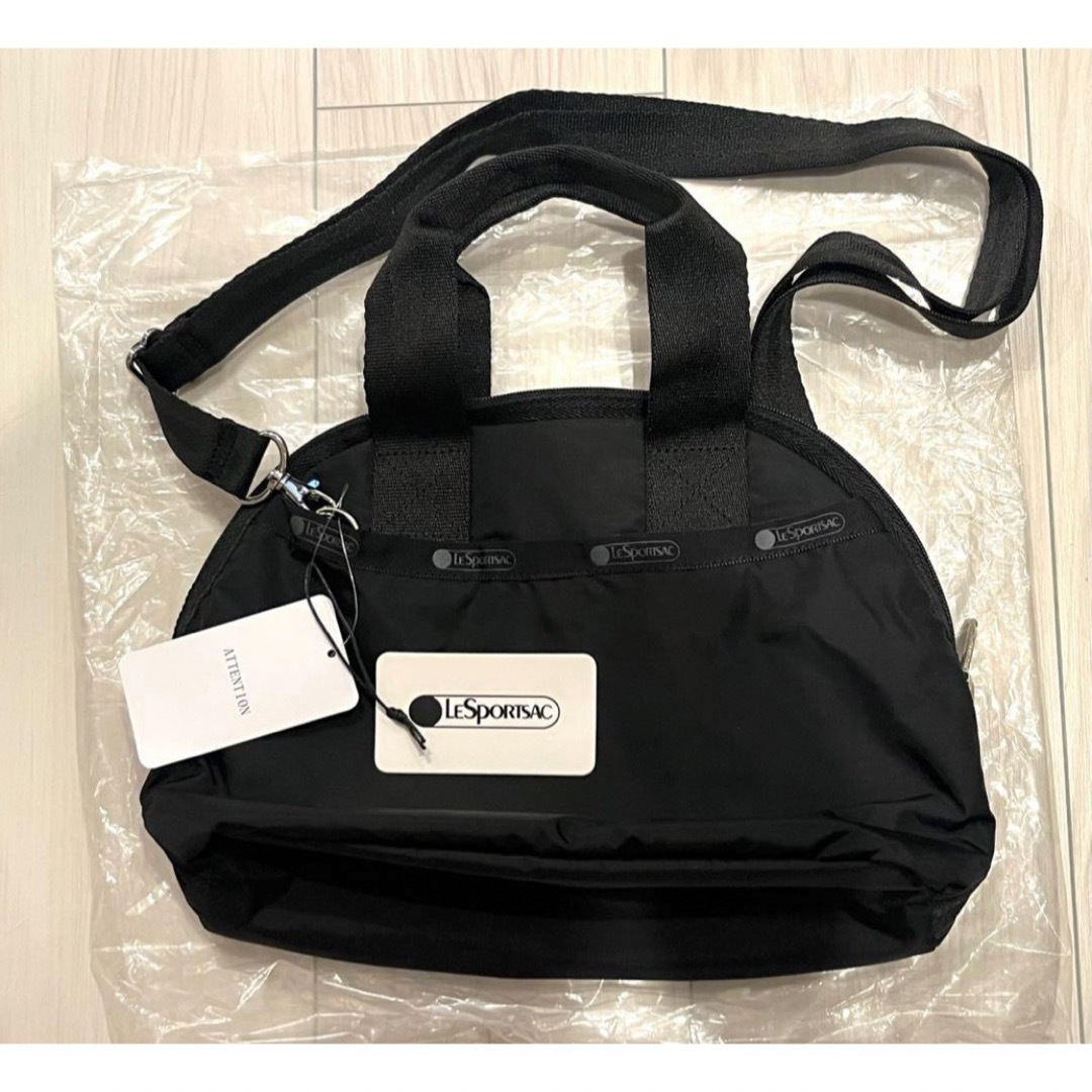 LeSportsac(レスポートサック)の【新品】LeSportsacレスポ　黒　ブラック　2way ハンドバッグ レディースのバッグ(ショルダーバッグ)の商品写真