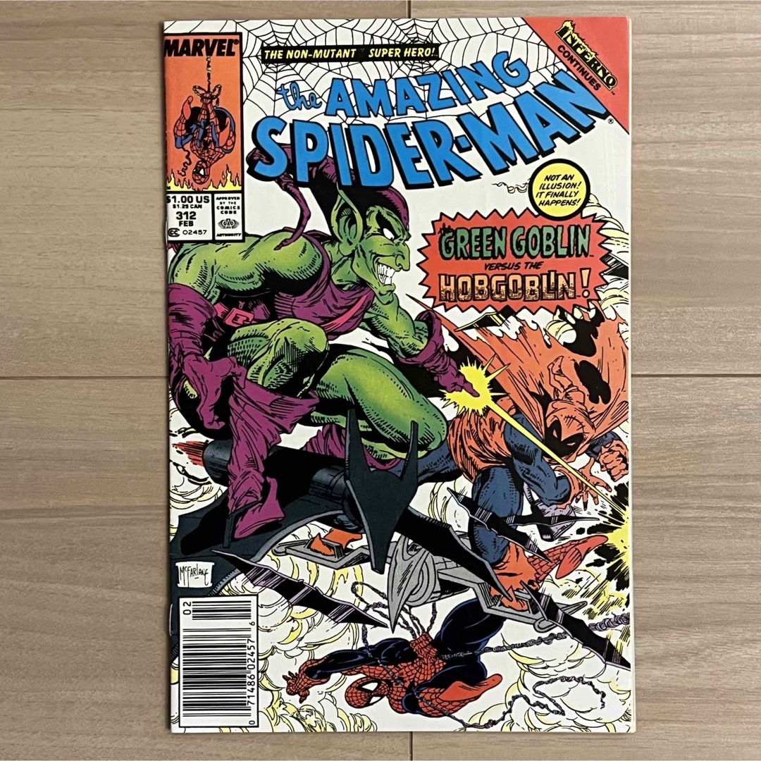 MARVEL(マーベル)のアメイジングスパイダーマン　#312 アメコミ　リーフ　原書　マクファーレン エンタメ/ホビーの漫画(アメコミ/海外作品)の商品写真