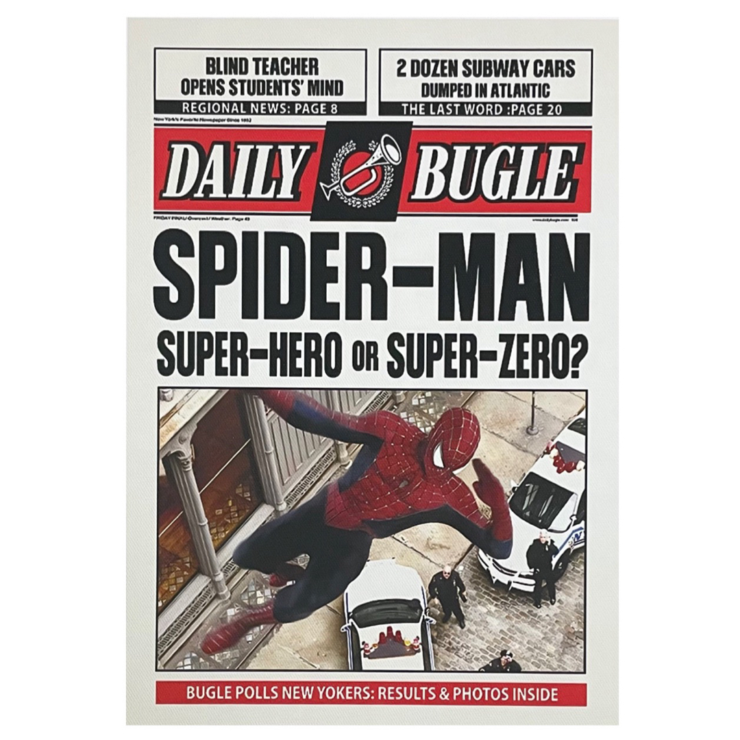 466A4 スパイダーマン ポスター 新聞風 マーベル 映画 アメコミ 466A4 スパイダーマン ポスター 新聞風 マーベル 映画 アメコミ