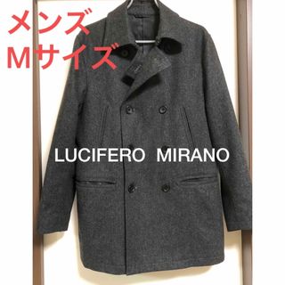 LUCIFERO  MIRANO ウール　濃いグレー　ピーコート(ピーコート)