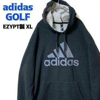 アディダス(adidas)のアディダスゴルフ スウェットパーカー XL ゆるだぼ プリントロゴ エジプト製 (パーカー)