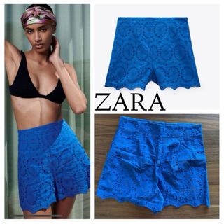 ザラ(ZARA)のZARA エンブロイダリー　ショートパンツ(ショートパンツ)