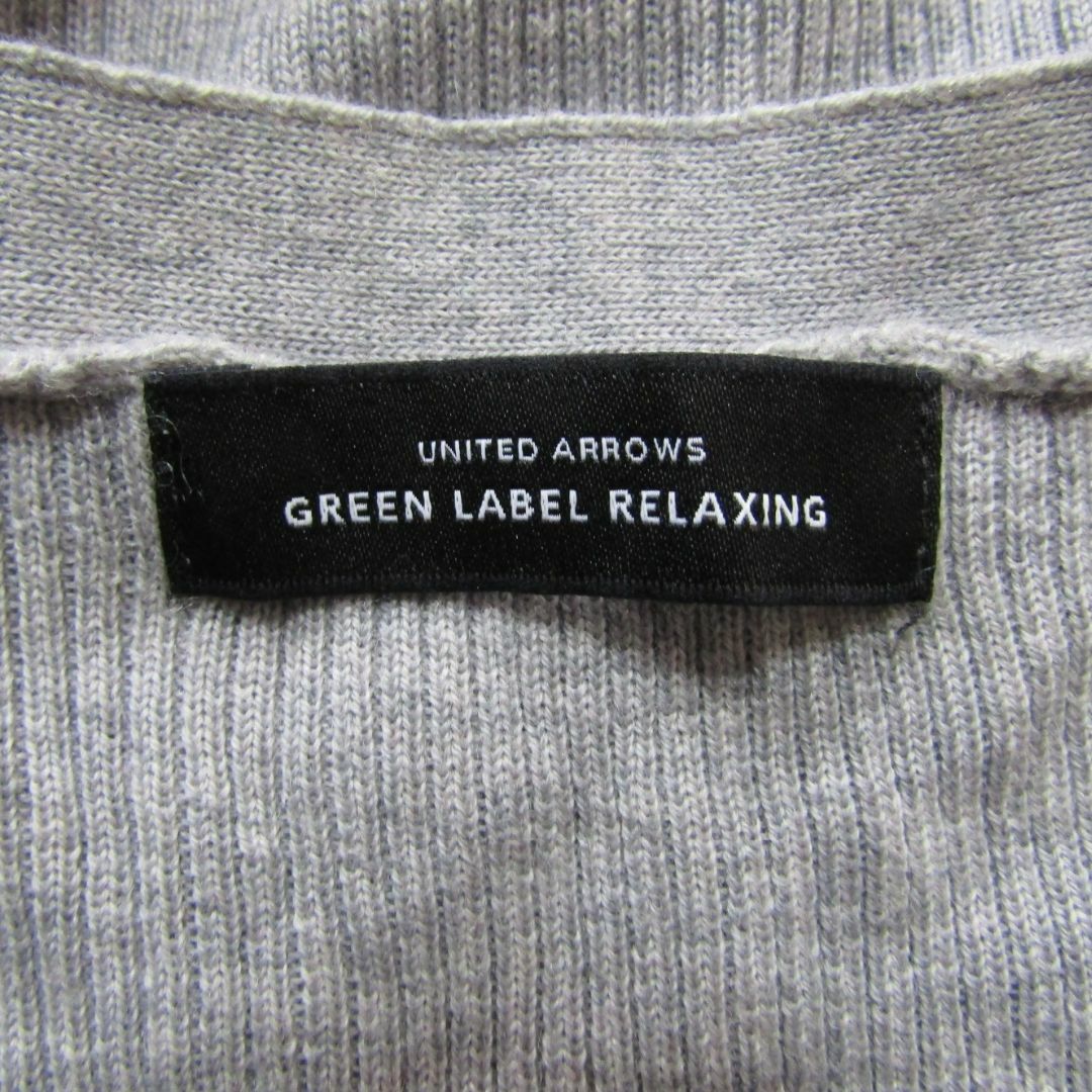 UNITED ARROWS green label relaxing(ユナイテッドアローズグリーンレーベルリラクシング)のグリーンレーベル リラクシング　ウール100%Vネックリブニット レディースのトップス(ニット/セーター)の商品写真