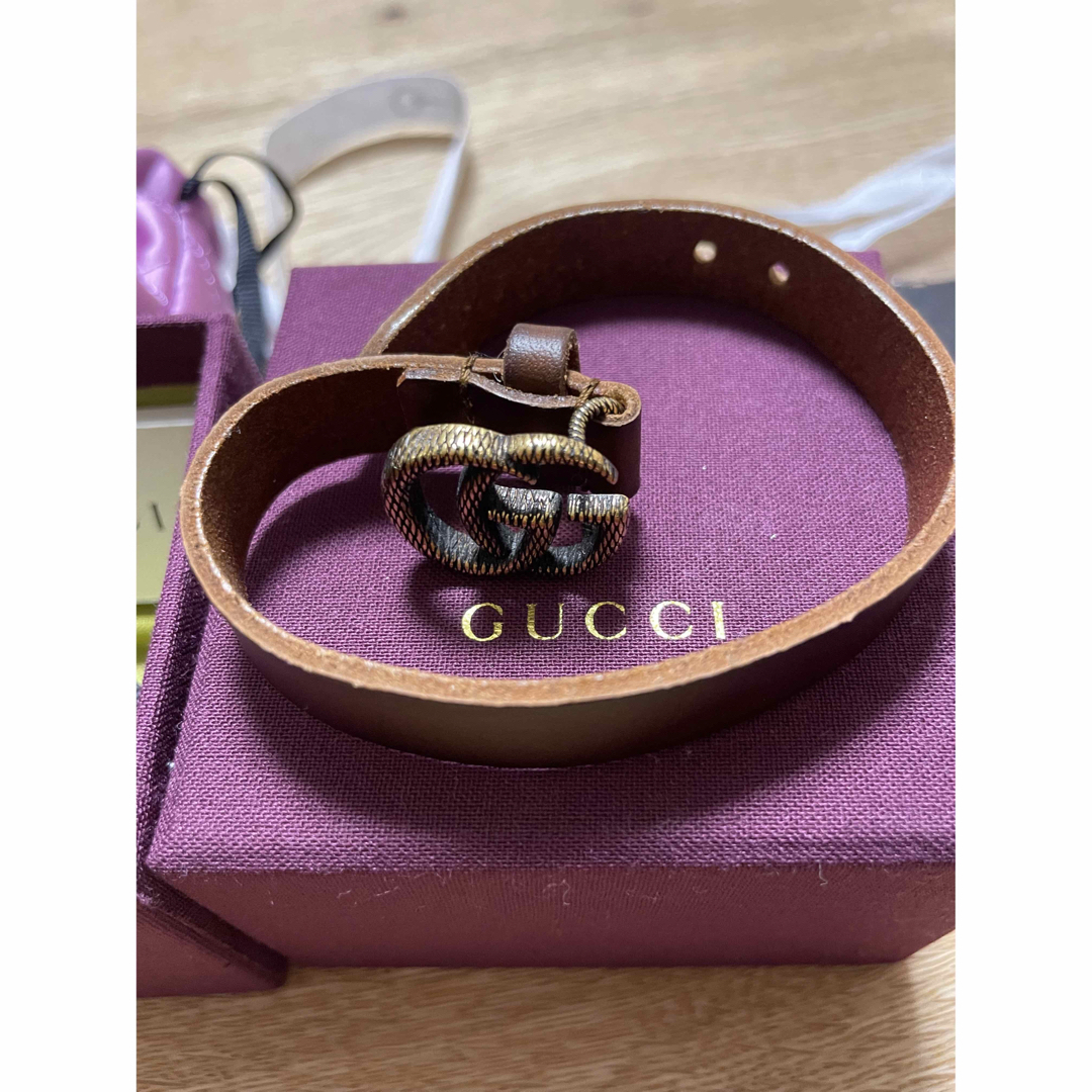 Gucci(グッチ)の大丸購入！　グッチレザーブレスレット メンズのアクセサリー(ブレスレット)の商品写真