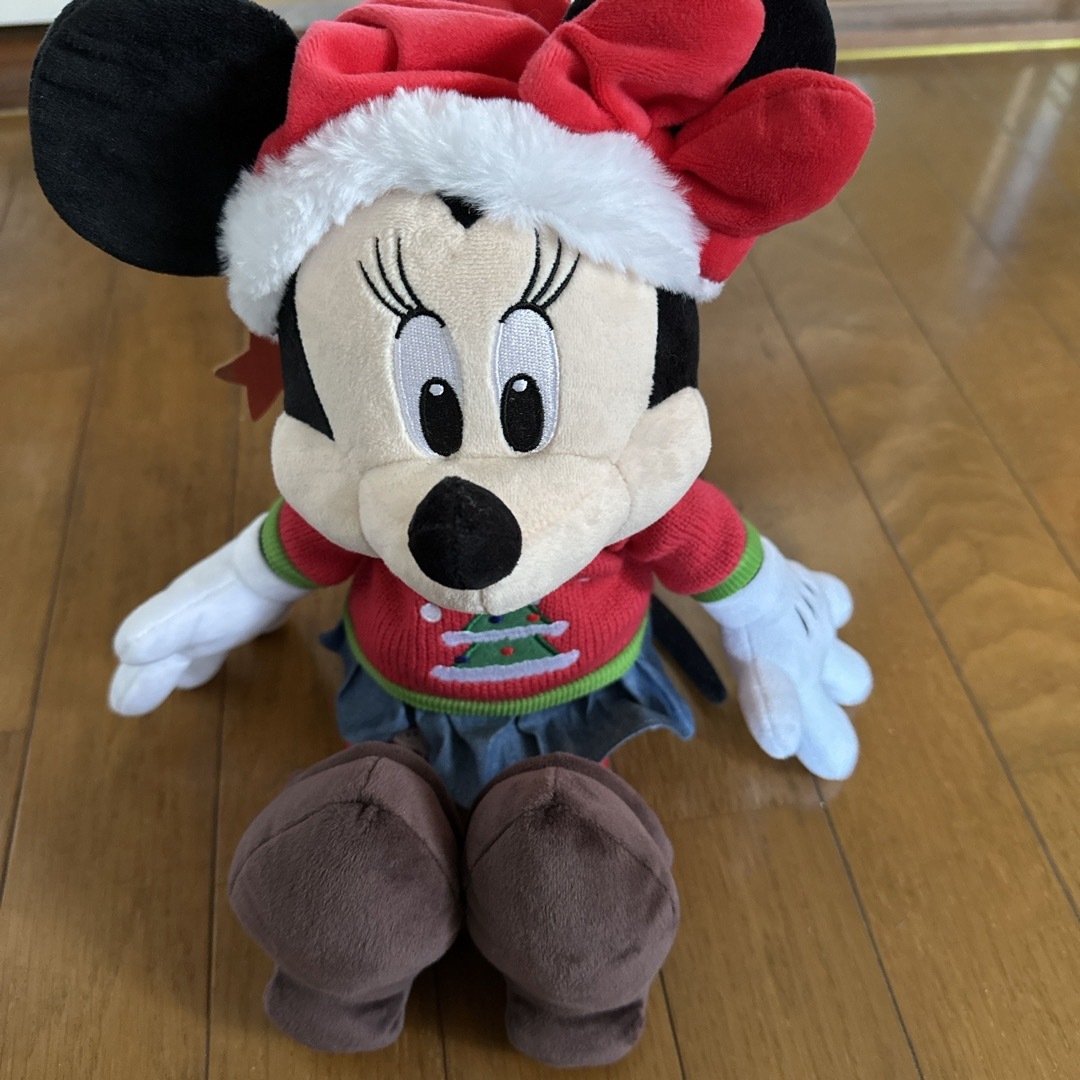 Disney(ディズニー)のぬいぐるみ　ミッキー　ミニー　クリスマスバージョン エンタメ/ホビーのおもちゃ/ぬいぐるみ(キャラクターグッズ)の商品写真