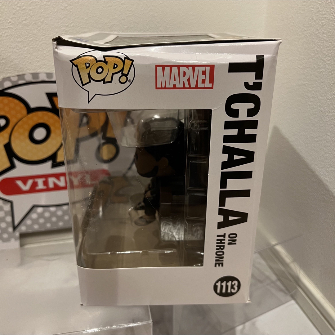 MARVEL - 限定FUNKO POP! マーベル ブラックパンサー ティチャラ 玉座 