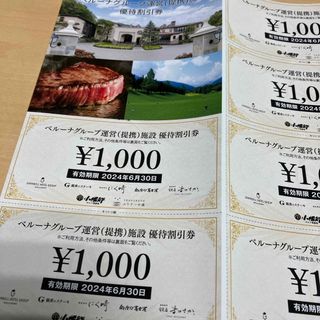 ベルーナ　優待割引券　株主優待　10,000円分　最新(その他)