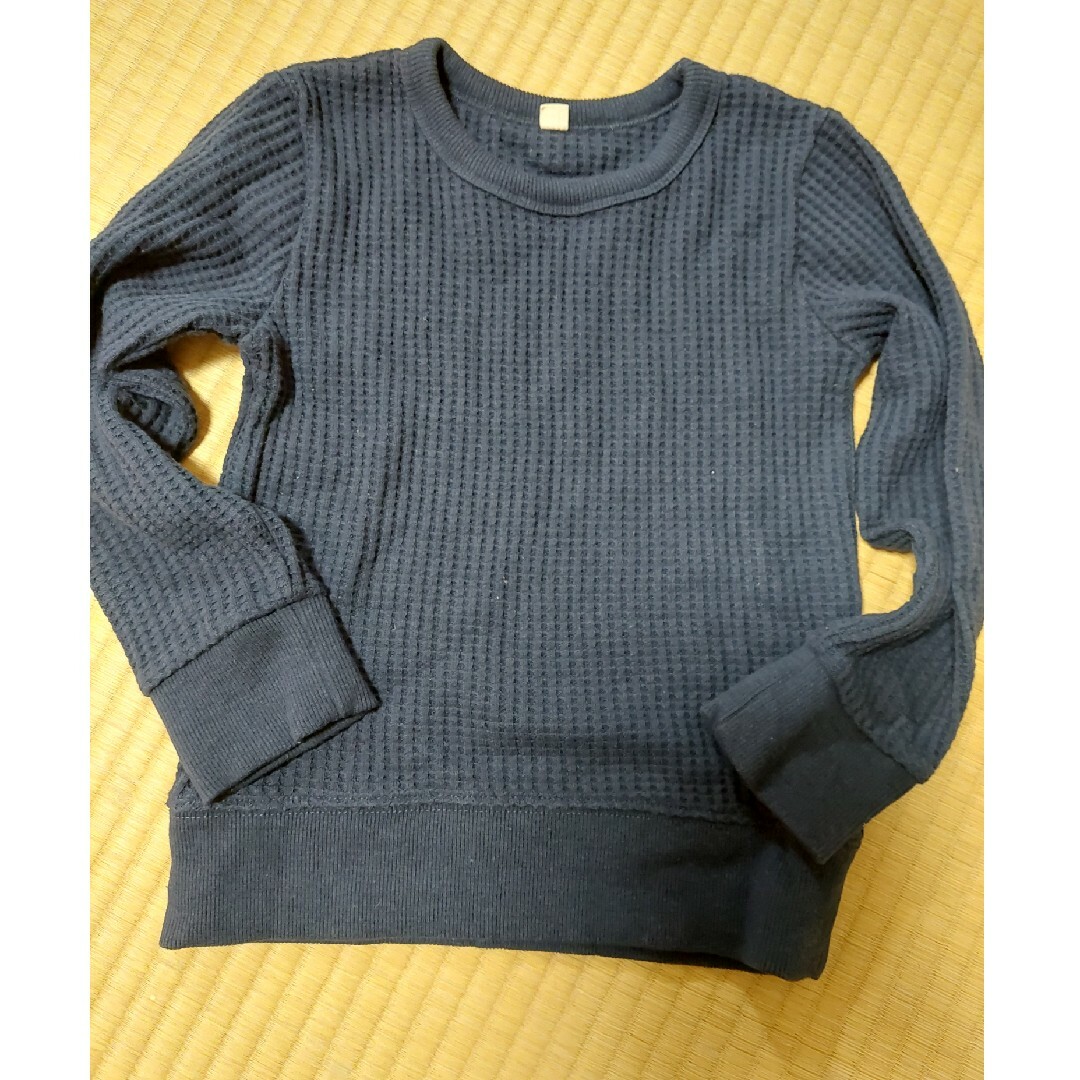 キッズワッフルロンT キッズ/ベビー/マタニティのキッズ服男の子用(90cm~)(Tシャツ/カットソー)の商品写真