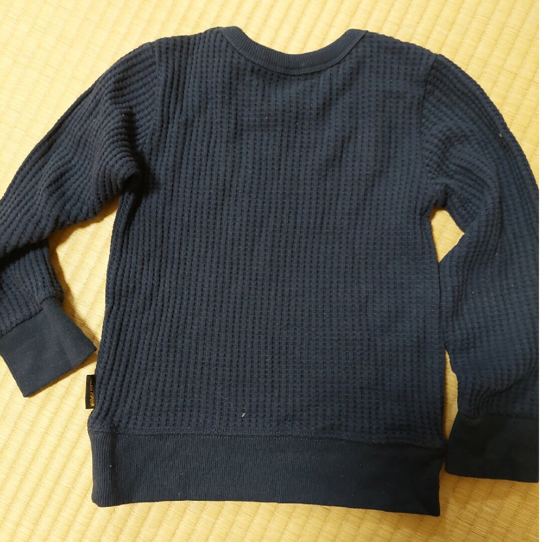 キッズワッフルロンT キッズ/ベビー/マタニティのキッズ服男の子用(90cm~)(Tシャツ/カットソー)の商品写真