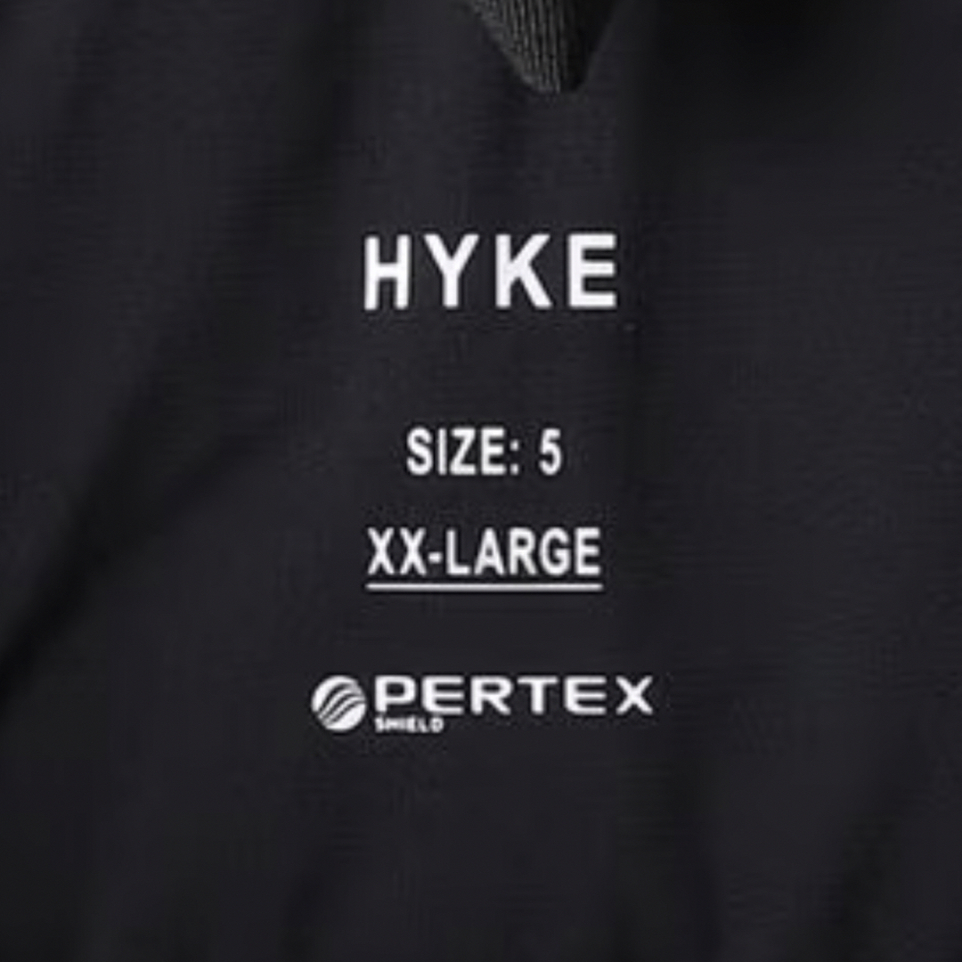 HYKE(ハイク)の【新品 未使用 即納】HYKE PERTEX PUFF JACKET サイズ5黒 メンズのジャケット/アウター(ミリタリージャケット)の商品写真