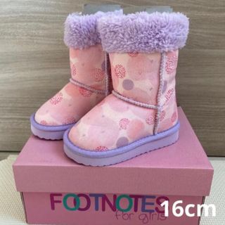 FOOTNOTES for girls ピンク　ブーツ　16cm(ブーツ)