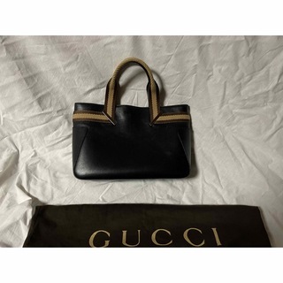 グッチ(Gucci)の【オピニオン様専用】レザートート　黒(トートバッグ)