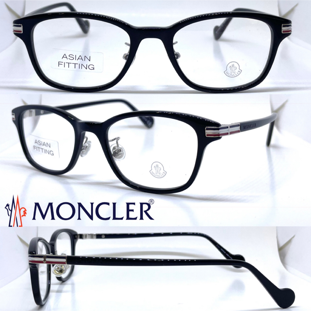 アジアンフィッティングMONCLER モンクレール メガネフレーム ML5116-D 001 ブラック