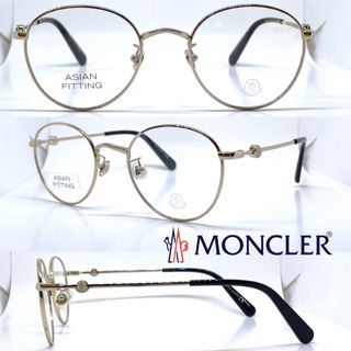 モンクレール(MONCLER)のMONCLER モンクレール メガネフレーム ML5140-D 028 ゴールド(サングラス/メガネ)