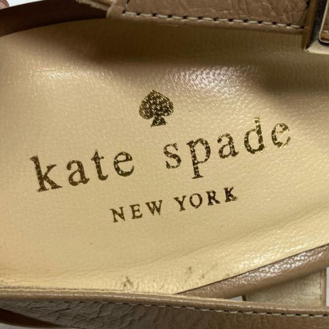 kate spade new york(ケイトスペードニューヨーク)のケイトスペード サンダル 8 1/2 B - レザー レディースの靴/シューズ(サンダル)の商品写真