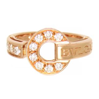 ブルガリ(BVLGARI)のブルガリ ブルガリ ブルガリ ダイヤモンド リング #7 346208 Au750 (K18PG) レディース BVLGARI [美品] 【中古】 【ジュエリー】(リング(指輪))