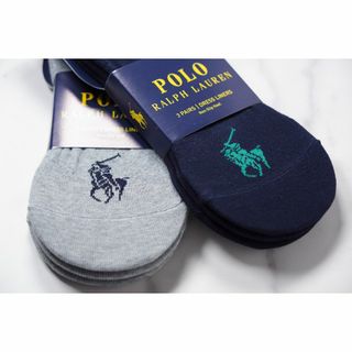 ポロラルフローレン(POLO RALPH LAUREN)のPOLOポロラルフローレン【男女兼用／フットカバー／6足セット】（3足×2色）(ソックス)