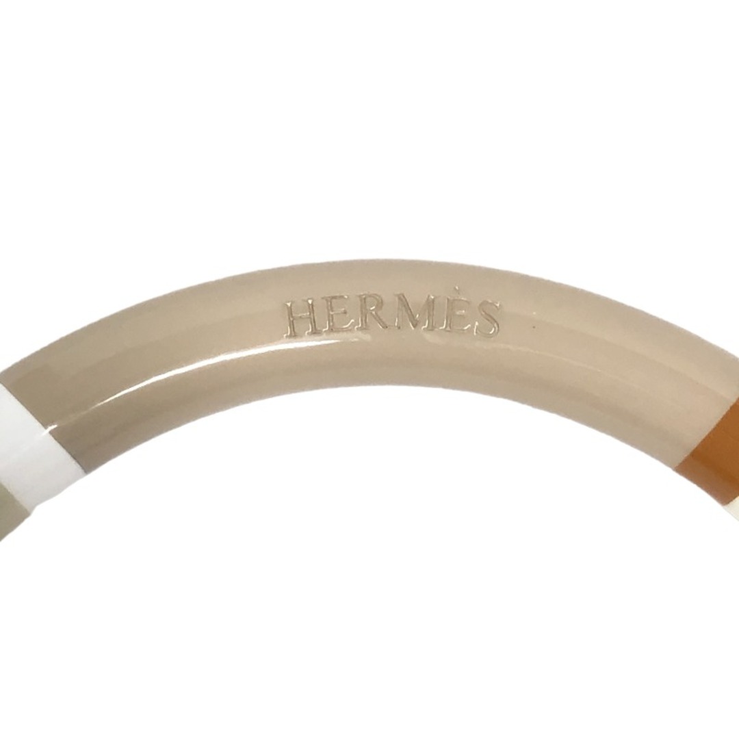 Hermes(エルメス)の　エルメス HERMES HエキップPM ベージュ ラッカーウッド レディース バングル レディースのアクセサリー(ブレスレット/バングル)の商品写真