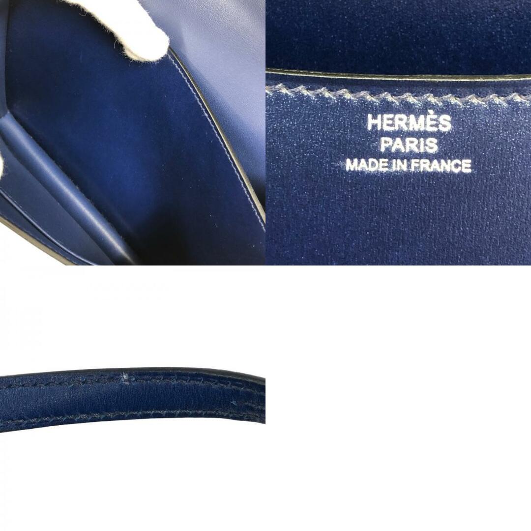 Hermes(エルメス)の　エルメス HERMES コンスタンス3 ミニ U刻 ブルーサーフィル シルバー金具 ボックスカーフ レディース ショルダーバッグ レディースのバッグ(ショルダーバッグ)の商品写真