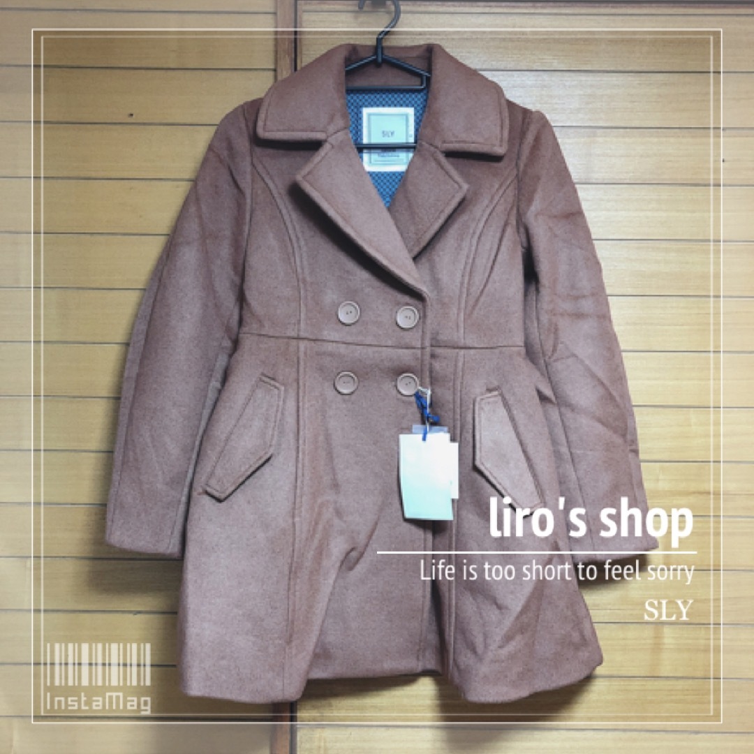 SLY(スライ)のSLY♡ BIG COLLAR FLARE COAT レディースのジャケット/アウター(ロングコート)の商品写真